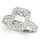 Diamond Emerald Halo Engagement Ring RSK84511-6X4 1/2 (White)