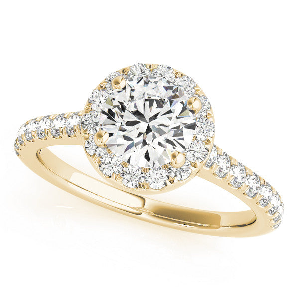 Diamond Halo Engagement Ring RSK50891-E-1/2 (Yellow)
