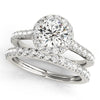 Diamond Halo Engagement Ring RSK50891-E-1/2 (White)
