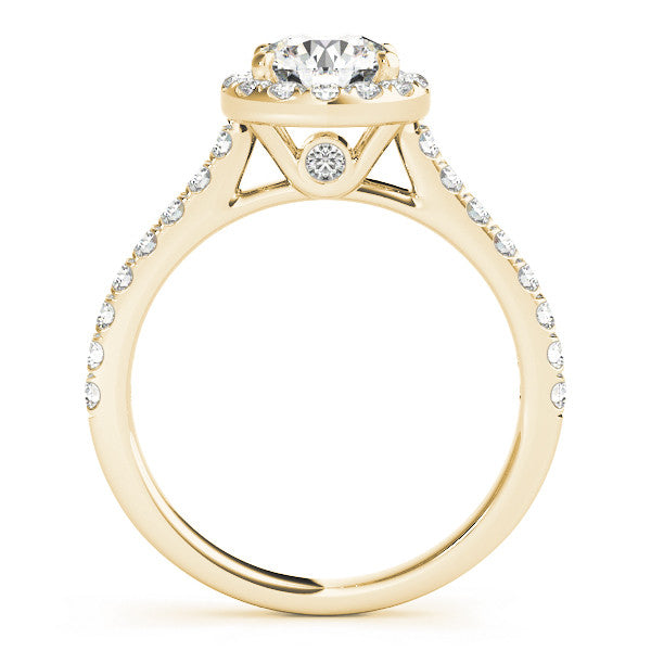 Diamond Halo Engagement Ring RSK50891-E-1/2 (Yellow)