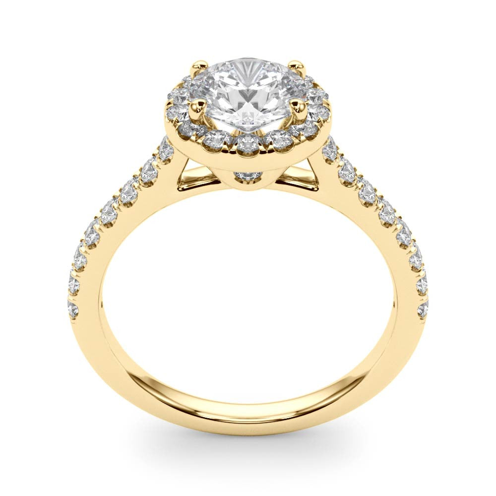 Diamond Halo Engagement Ring RSK50891-E-1/2 (Yellow)