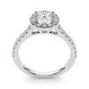 Diamond Halo Engagement Ring RSK50891-E-1/2 (White)