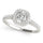 LAB GROWN CUSHION CUT ONE CARAT DIAMOND ENGAGEMENT RING  LGD 50919