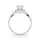 LAB GROWN ONE CARAT ROUND DIAMOND ENGAGEMENT RING LGD 50536 - E-B
