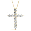 11-Diamond Cross Pendant 14KT