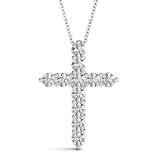 11-Diamond Cross Pendant 14KT