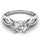 LAB GROWN 1 CARAT ROUND BRILLIANT DIAMOND ENGAGEMENT RING LGD 83517