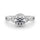 LAB GROWN ONE CARAT ROUND DIAMOND ENGAGEMENT RING LGD 50536 - E-B