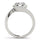 LAB GROWN ONE CARAT ROUND DIAMOND LADIES ENGAGEMENT RING LGD 50426-E-1