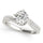 LAB GROWN ONE CARAT ROUND DIAMOND ENGAGEMENT RING LGD 50842 - E- 1