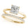 LAB GROWN 1 CARAT PRINCESS CUT DIAMOND ENGAGEMENT RING LGD 51139 E – 1