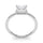 LAB GROWN 1 CARAT PRINCESS CUT DIAMOND ENGAGEMENT RING  LGD 51139 E - 1