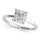LAB GROWN 1 CARAT PRINCESS CUT DIAMOND ENGAGEMENT RING  LGD 51139 E - 1