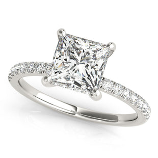 LAB GROWN PRINCESS SHAPE DIAMOND ENGAGEMENT RING LGD 51161 - E
