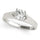 LAB GROWN I CARAT ROUND DIAMOND ENGAGEMENT RING LGD 82962 - 1
