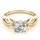 LAB GROWN 1 CARAT ROUND BRILLIANT DIAMOND ENGAGEMENT RING LGD 83517