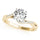 LAB GROWN ROUND DIAMOND LADIES ENGAGEMENT RING LGD 84263-Y