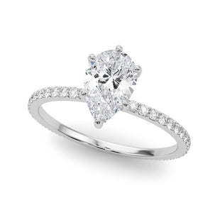 LAB GROWN PEAR SHAPE DIAMOND ENGAGEMENT RING LGD 85296