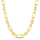 14K Gold Alternating Paperclip Oval Links Chain (C16076)
