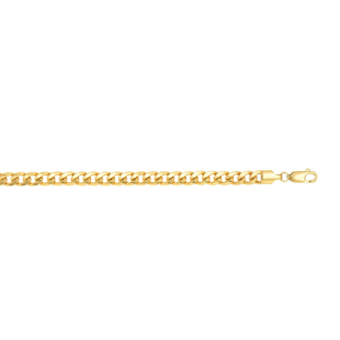 14K Gold 5.5mm Semi-Solid Miami Cuban (HMC 150)