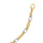 14K Two-tone Gold Alternating Twisted Oval Rope Link Chain (LK181)