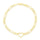 14K Heart Figaro Chain Bracelet (RC13669)