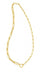 14K Gold Mixed Gauge Paperclip Necklace (RC14307)