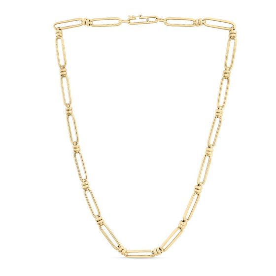 14K Paperclip Double Bar Link Chain (RC14444)