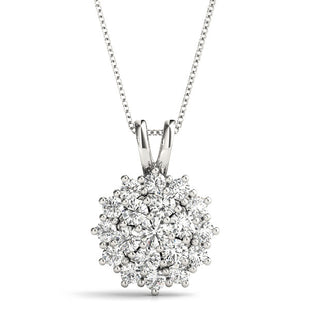 Diamond Cluster Pendant RSK30207-1 (White)