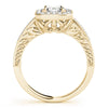 Diamond Emerald Halo Engagement Ring RSK84511-6X4 1/2 (Yellow)