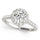 Diamond Halo Engagement Ring RSK50891-E-1/2 (White)