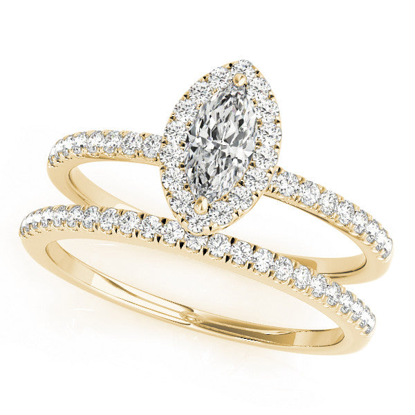 Diamond Marquise Engagement Ring RSK50908-E-8X4 (Yellow)