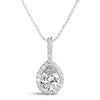 Pear Shape Diamond Pendant RSK31479-6X4-1/3 (White)