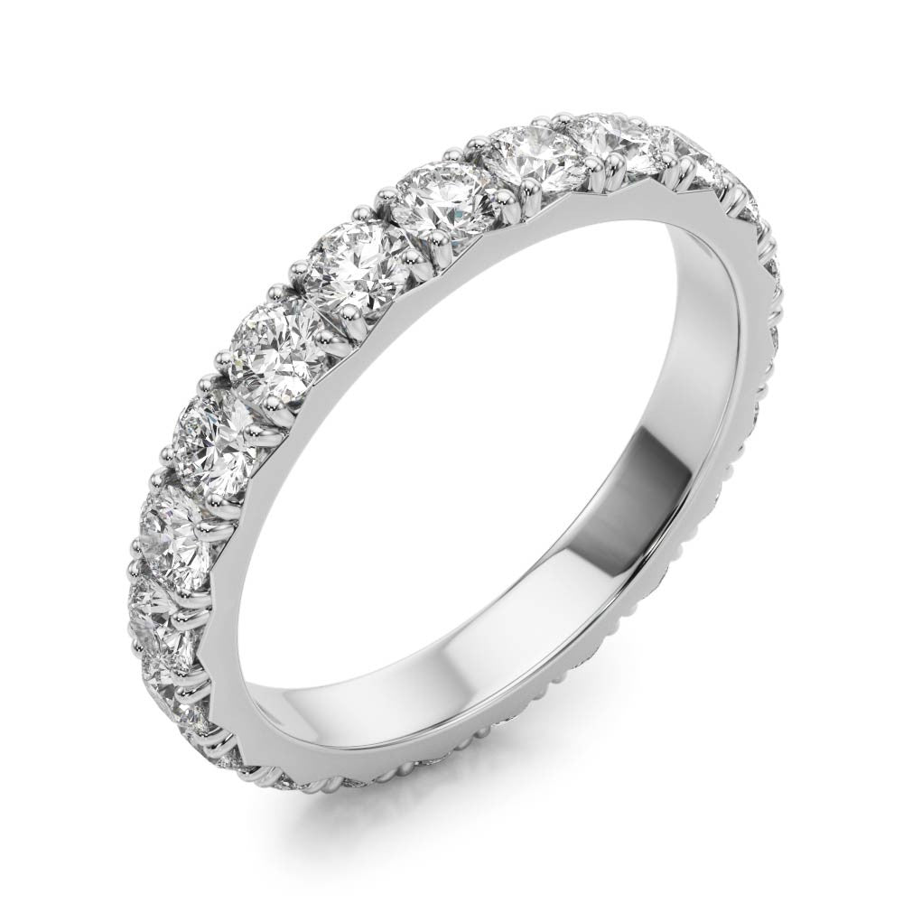 French Cut Diamond Eternity Wedding Band RSK84943-.05S6 (White)